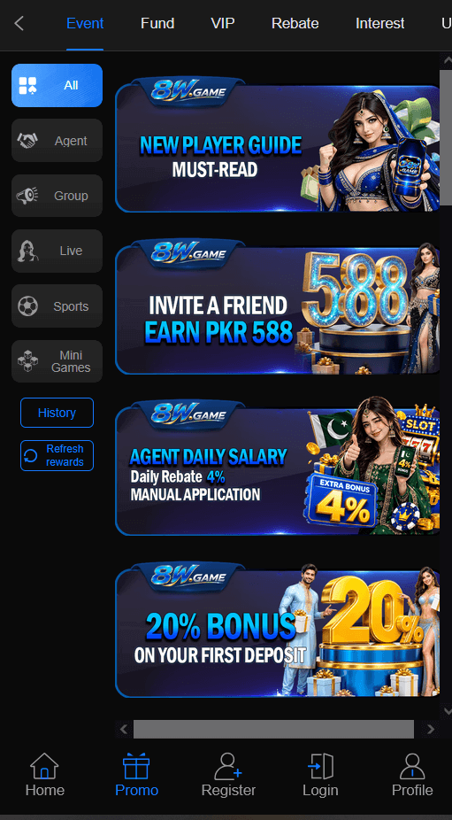 8w game bonus page